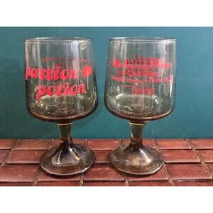 Passion Potion Footed Glasses Pocono Mountains Honeymoon Ceasars Pocono Resorts